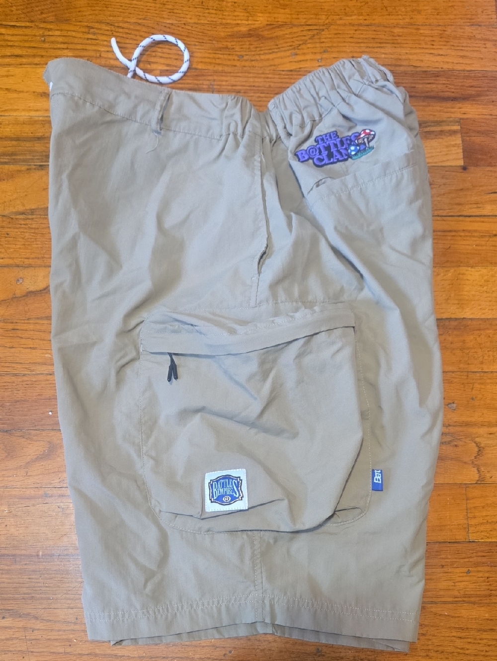 BATTLES EMPIRE Men's Cargo Shorts Khaki Utility Pockets Gorpcore- 30 "SAMPLE"